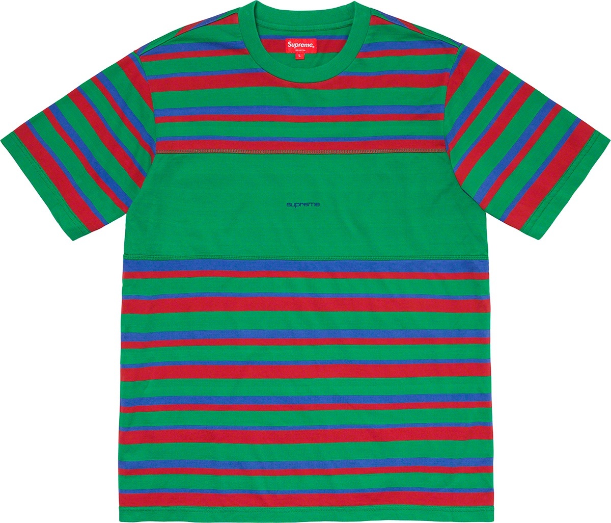 Blocked Stripe S/S Top view 2